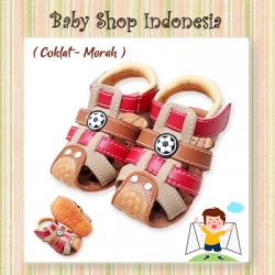 large S971 Sepatu Sandal Anak Bunyi Citcit Sepatu Sandal Anak Cowok Sepatu Sandal Anak Murah Brown